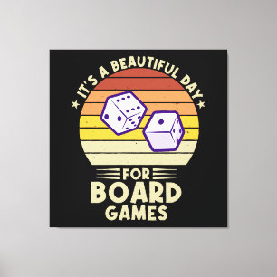 Lienzo Es Un Día Hermoso Para Juegos De Mesa divertido ju