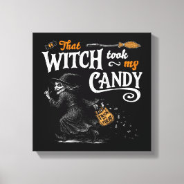 Lienzo Esa Bruja Me Llevó A Mi Candy Dark