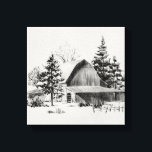 Lienzo Esbozo de granero distante II<br><div class="desc">Esbozo de granero distante II por Emma Caroline</div>