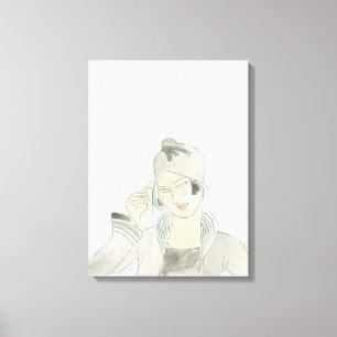 Lienzo Esbozo de la moda del flapor