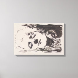 Lienzo Esbozo de una mujer de "Ver Sacrum" (Moser)