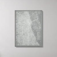 Esbozo del mapa de la ciudad de Chicago
