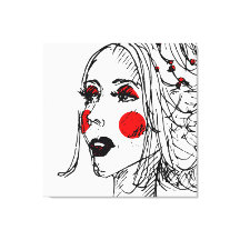 Esbozo del modelo de moda