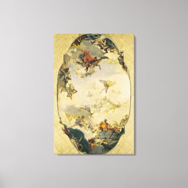 Lienzo Esbozo para la Apoteosis de la familia Pisani (Anverso)