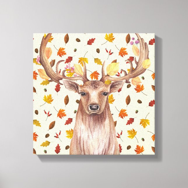Lienzo Escala de acuarela del otoño (Anverso)