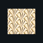 Lienzo Escalas Art Deco: Glamour dorado geométrico<br><div class="desc">Patrón de color geométrico sin soldadura. Ventilador abstracto, escalas, textura de concha. De estilo squama, de fondo art decó con líneas beige y doradas. Tejidos de lujo decorativos, papel pintado, papel envuelto Vintage relleno Modalidades geométricas lujosas con toques dorados. Aumenta la decoración con un toque de opulencia. Ventilador geométrico y...</div>