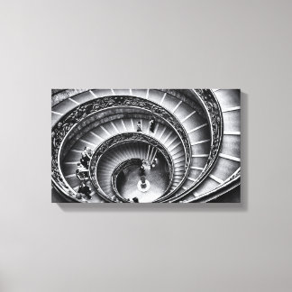 Lienzo Escalera en blanco y negro