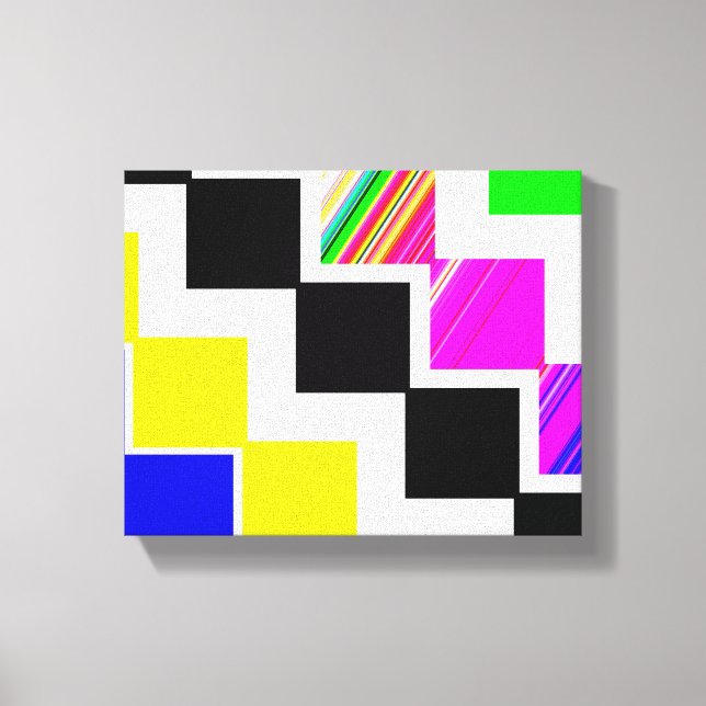 Lienzo Escaleras de colores (Anverso)
