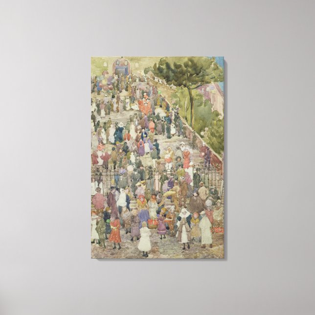 Lienzo Escalinata de Santa Maria Aracoeli, Roma (Anverso)