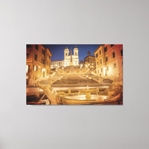 Lienzo Escalinata Española, Iglesia Trinità dei Monti Rom