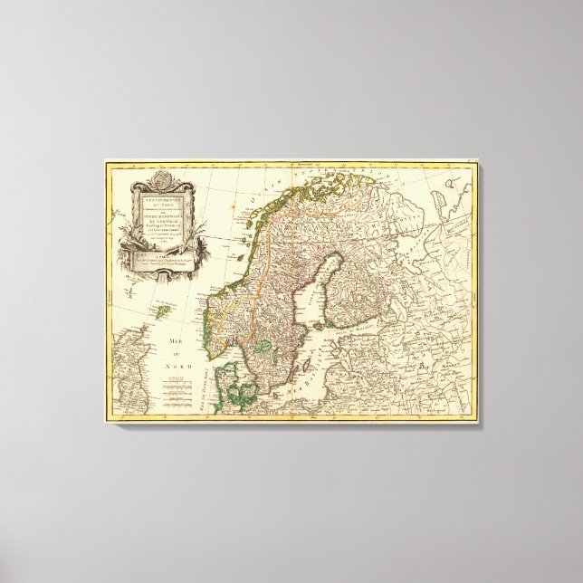 Lienzo Escandinavia (Anverso)