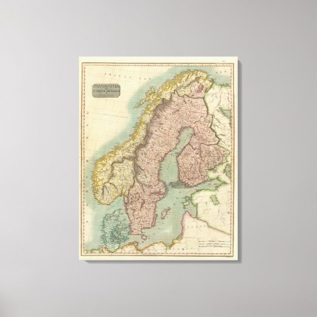 Lienzo Escandinavia (Anverso)