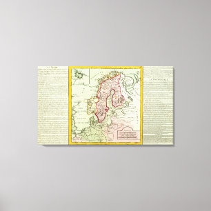 Lienzo Escandinavia, Suecia, Dinamarca