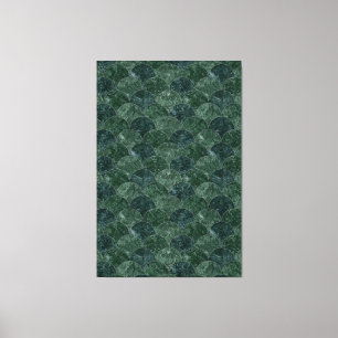 Lienzo Escaños de sirena de piedra verde falsa