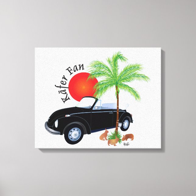 Lienzo Escarabajo fan (Anverso)