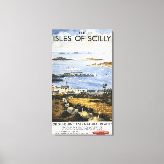 Lienzo Escena aérea del Poster de la ciudad y del ferroca (Anverso)