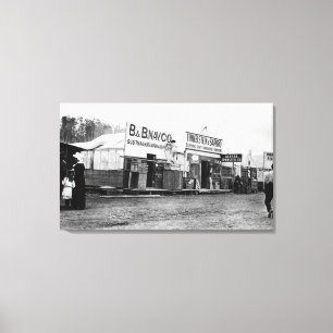 Lienzo Escena callejera en Anchorage, fotografía de Alask