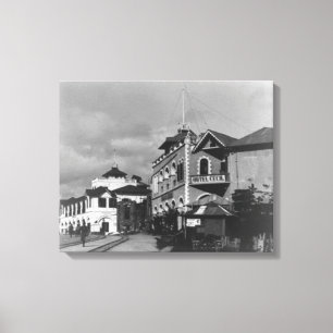 Lienzo Escena callejera en Mombassa, Kenia. Fotografía