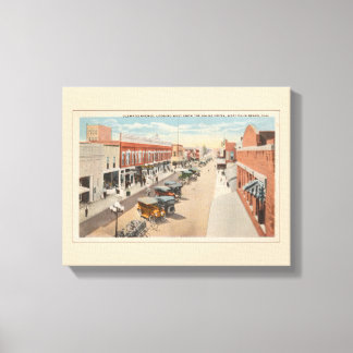 Lienzo Escena de calles antiguas, West Palm Beach, Florid