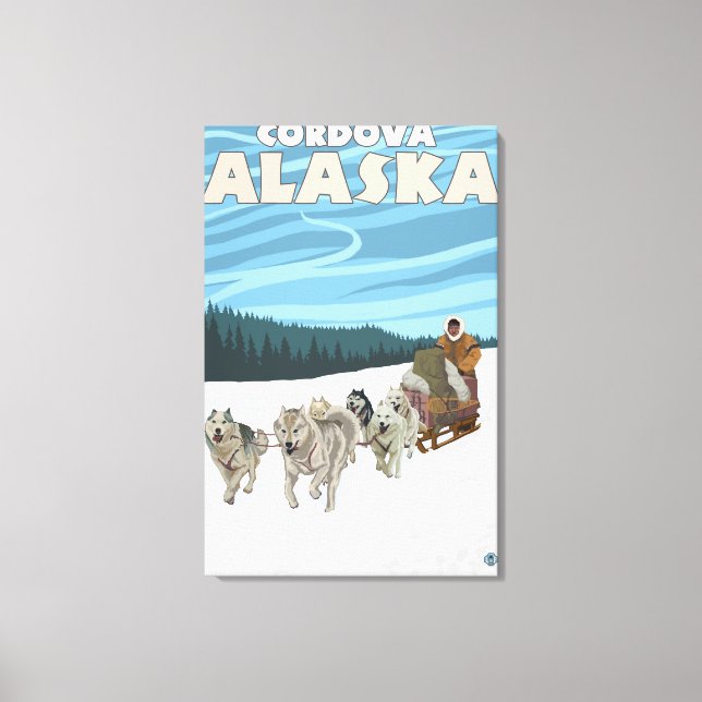 Lienzo Escena de duelo de perro - Córdoba, Alaska (Anverso)