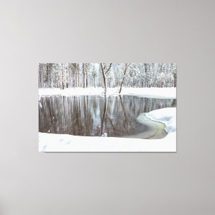 Lienzo Escena de invierno