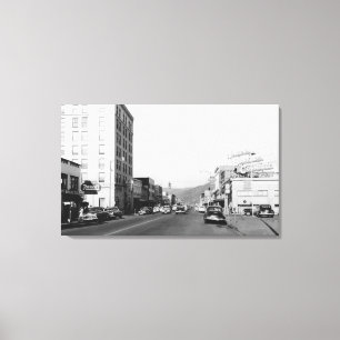Lienzo Escena de la calle en Aberdeen, fotografía de WA