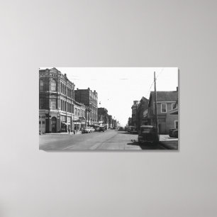 Lienzo Escena de la calle en el puerto Townsend,