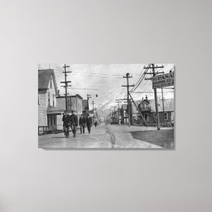 Lienzo Escena de la calle en Valdez, fotografía de Alask