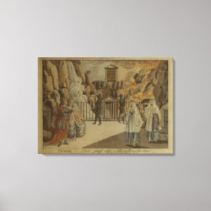 Lienzo Escena "de la flauta mágica" por Mozart, 1795