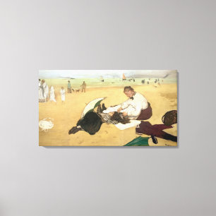 Lienzo Escena de la playa de Edgar Degas el