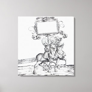 Lienzo Escena de la procesión triunfal de Maximiliano