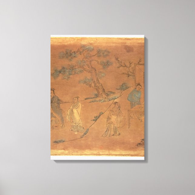 Lienzo Escena de la vida de Confucio (Anverso)