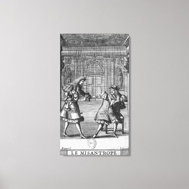 Lienzo Escena de 'Le Misanthrope' (Anverso)