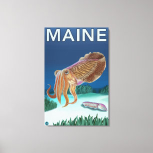 Lienzo Escena de MaineCuttlefish