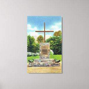 Lienzo Escena de Marquis de Montcalm Monument