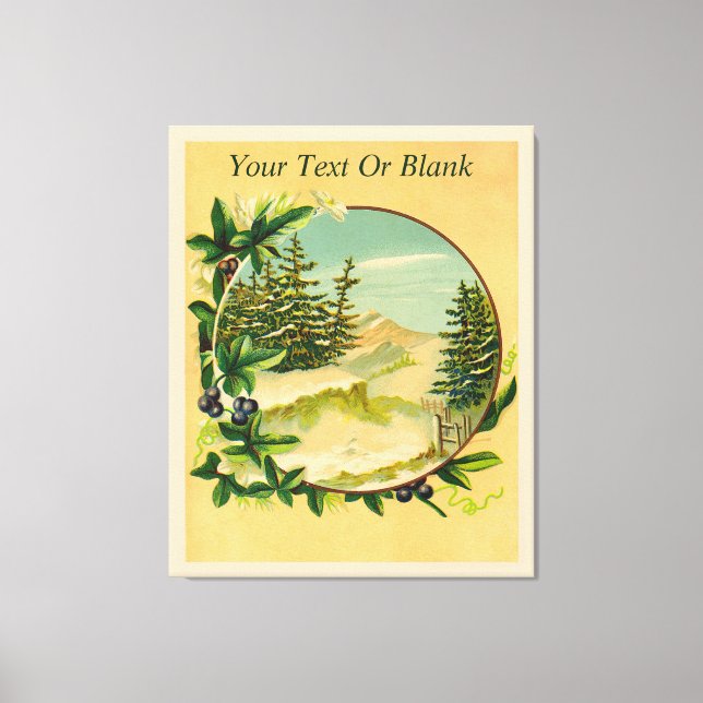 Lienzo Escena de montaña rusa (Anverso)