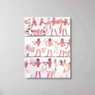 Lienzo Escena de traer de los carniceros y de los criados