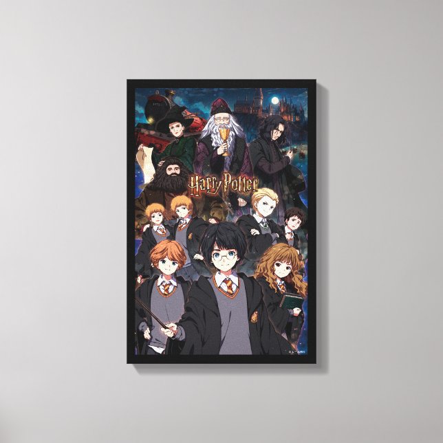 LIENZO ESCENA DEL CONJUNTO DE ANIMES DE HARRY POTTER™ (Anverso)