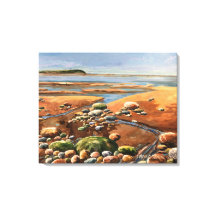 Escena del océano en la playa de Tides Out