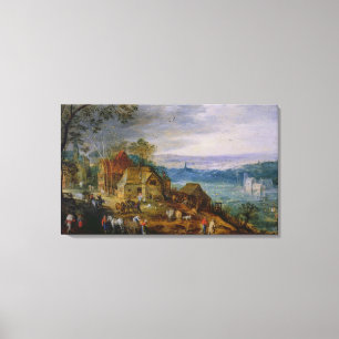 Lienzo Escena del paisaje