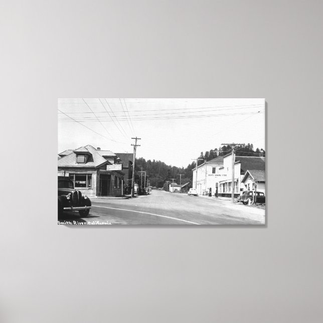 Lienzo Escena en un rincón de la calle (Anverso)