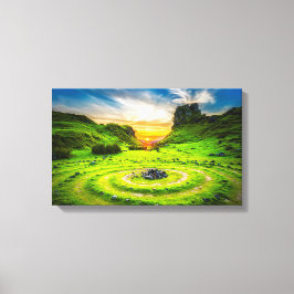 Lienzo Escena isla de Skye en Escocia