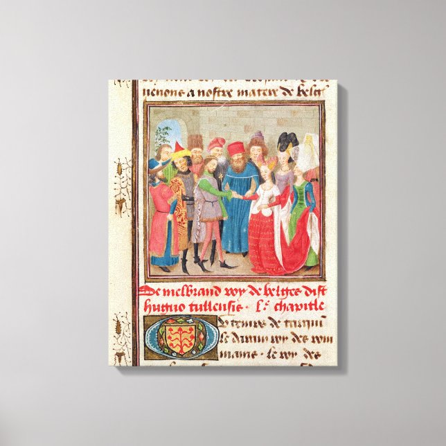 Lienzo Escena matrimonial (Anverso)