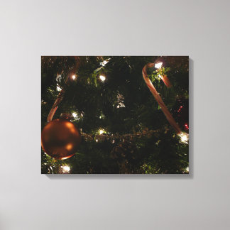 Lienzo Escena navideña en árbol de Navidad III