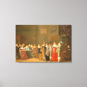 Lienzo Escena que corteja, 1644 (aceite en lona)