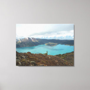 Lienzo Escena serena de montaña y glaciar
