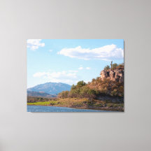 Escena Serena en Lake Pleasant cerca de Phoenix, A
