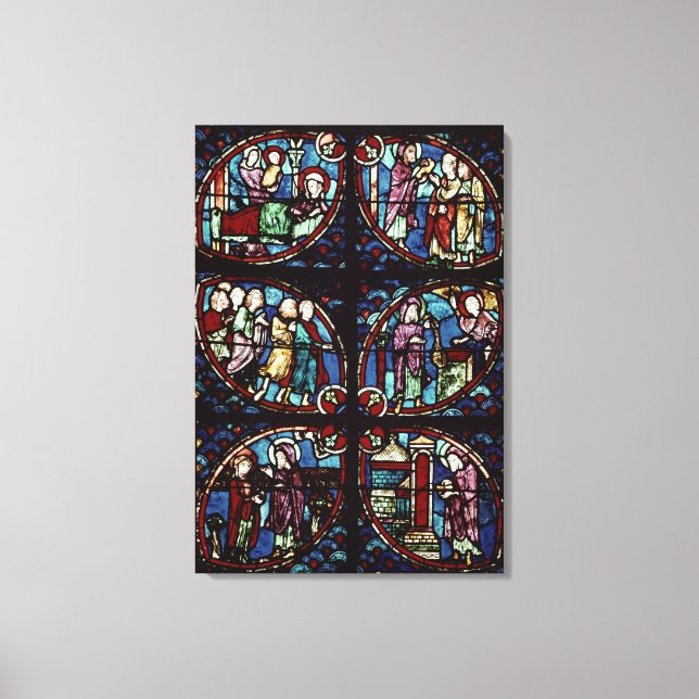 Lienzo Escenas de la vida de San Juan Bautista (Anverso)