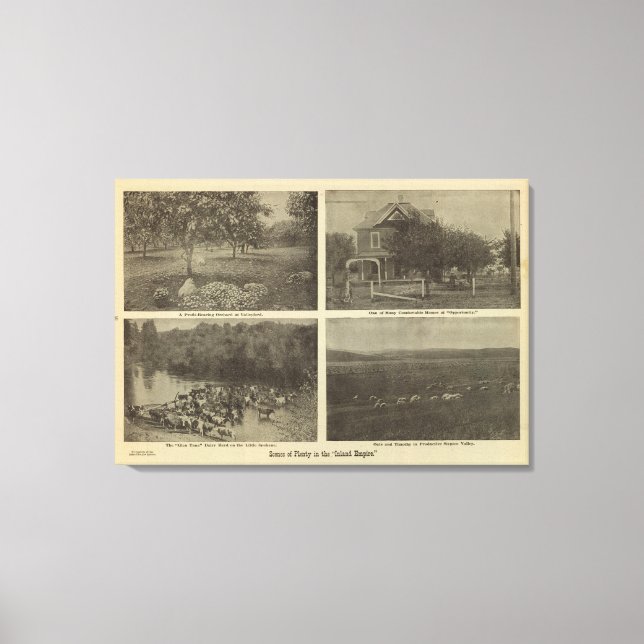 Lienzo Escenas del imperio interior (Anverso)