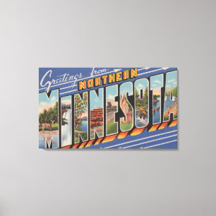 Lienzo Escenas grandes de la letra de Minnesota